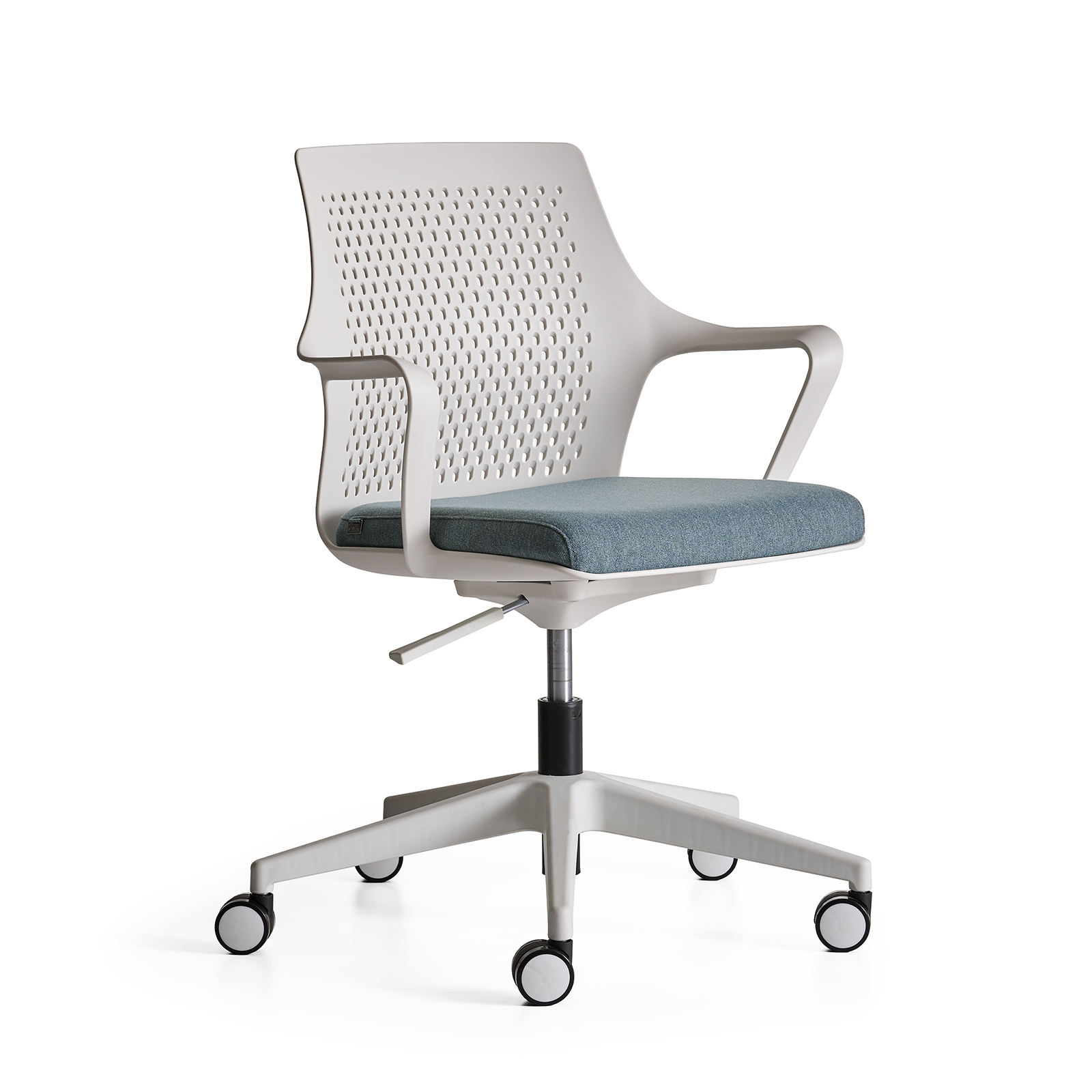 Flat White Office Chair 1