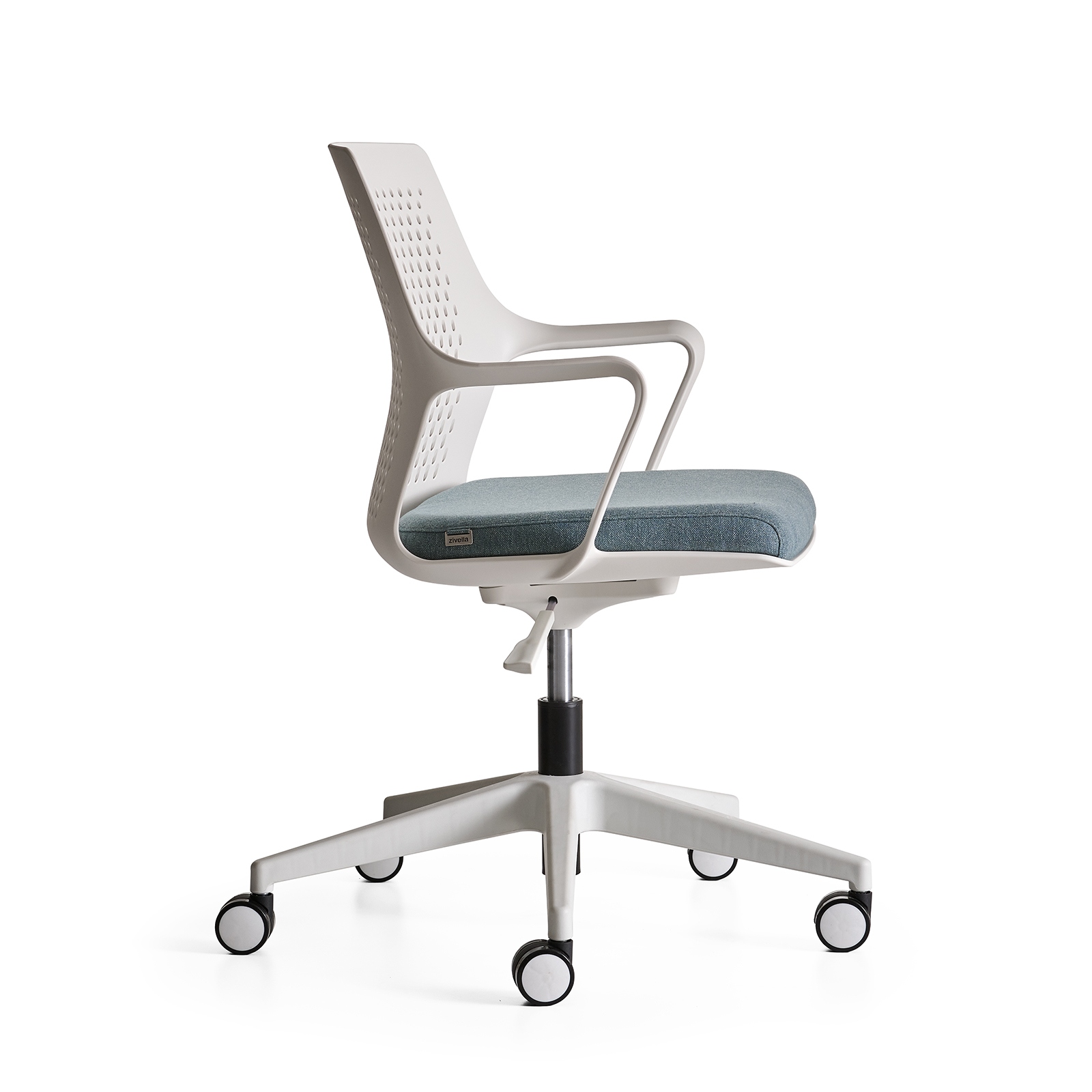 Flat White Office Chair 2