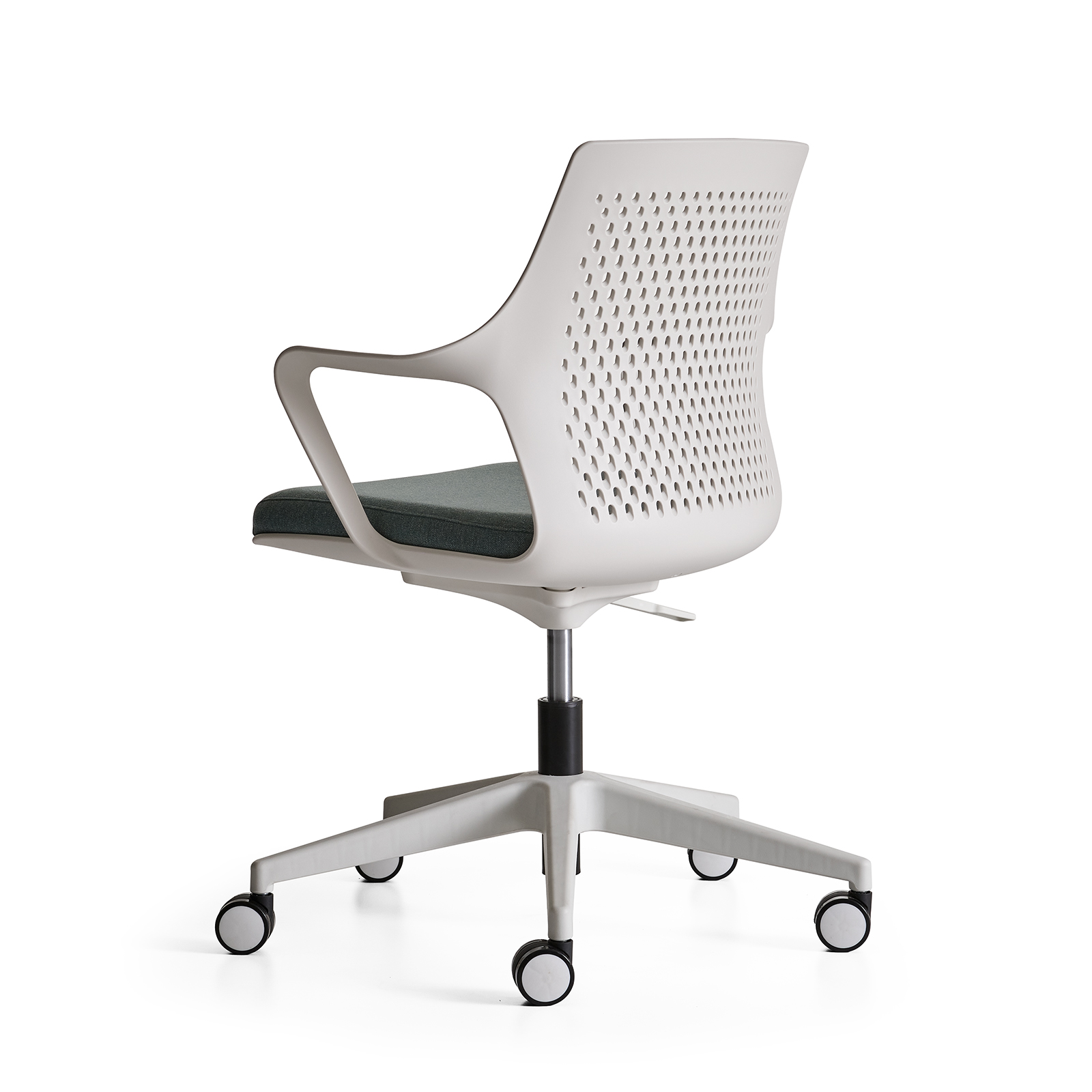 Flat White Office Chair 4