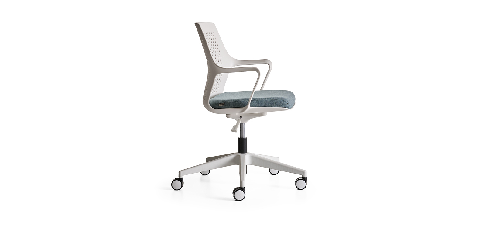 Flat White Office Chair Zivella Office Furnitures